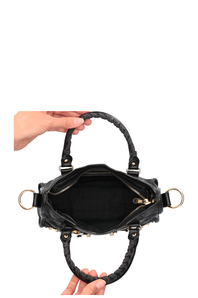 BALENCIAGA MINI BAG CLASSIC CITY BLACK Tín đồ hàng hiệu #23 BALENCIAGA MINI BAG CLASSIC CITY BLACK Tín đồ hàng hiệu